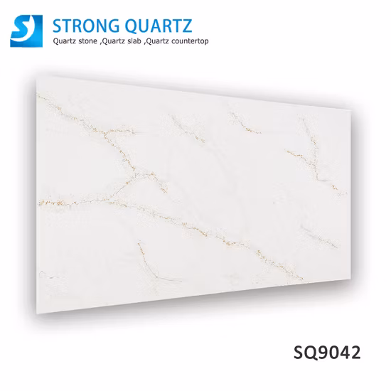 China 3200*1600mm Calacatta Stone Slabs White/Black/Grey Artificial/Engineered Quartz Price/Factory/Manufacturer