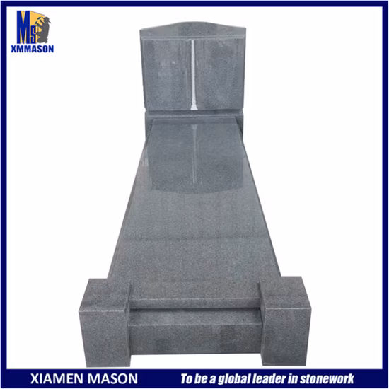 China Grey Granite Headstone Bible Kerb Gravestone