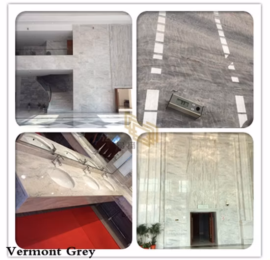 Cloudy Gery Tundra Grey Marble for kitchen Countertop